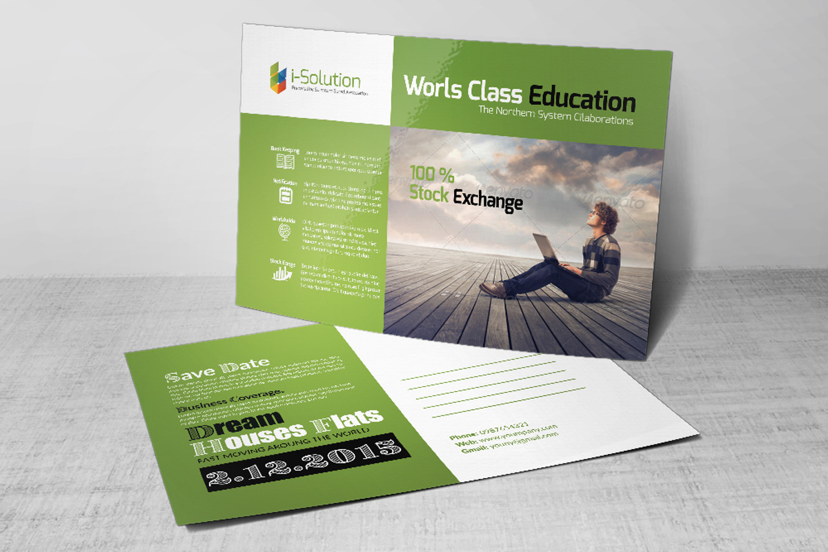 Business Finance Agency Postcard, a Card Template by Business Flyers (Photo 3 of 4)