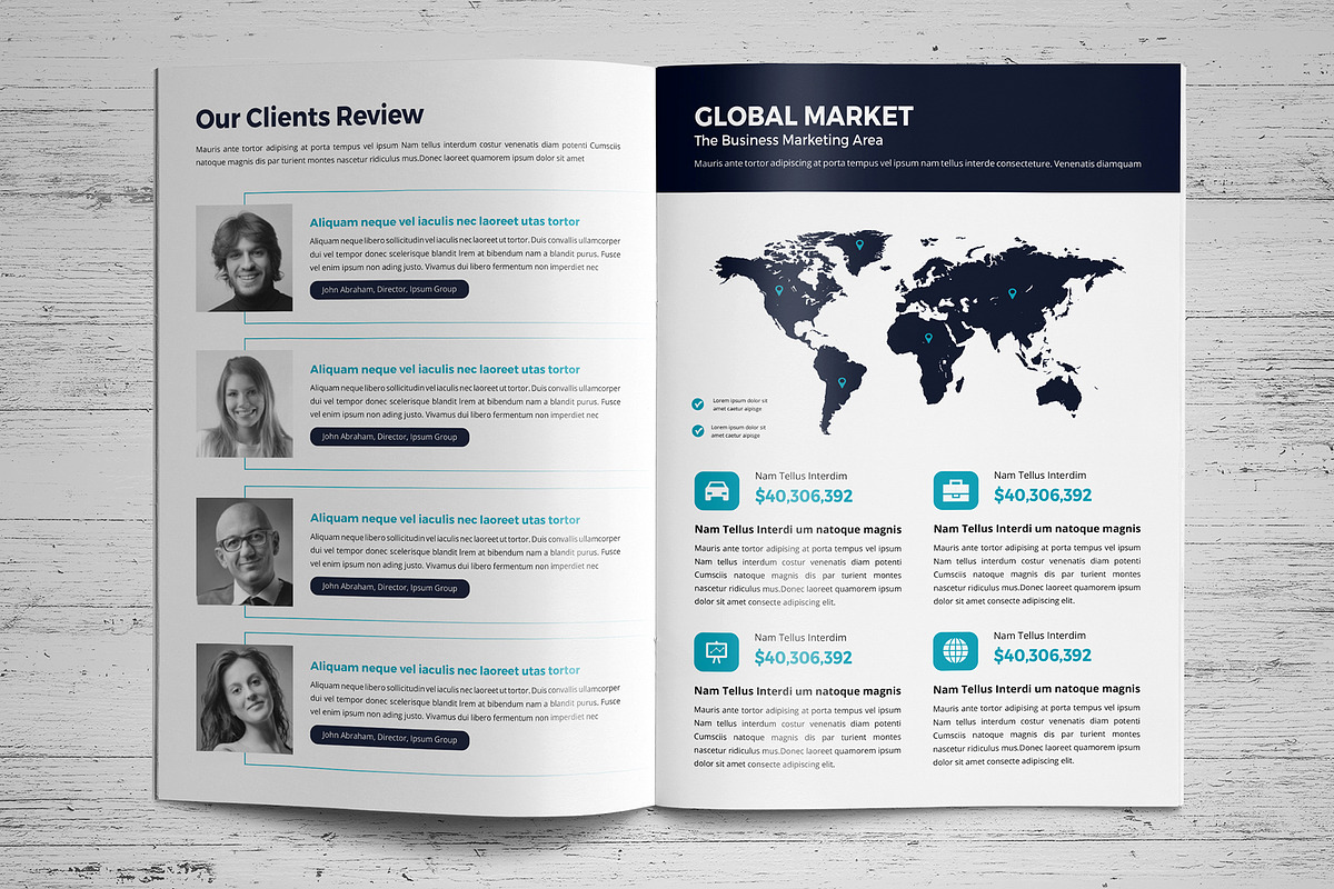 Corporate Brochure Template V4, a Brochure Template by JanySultana (Photo 10 of 12)