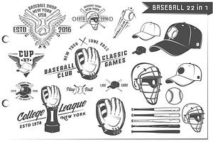 22 in 1 Set of Baseball