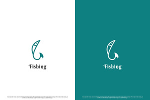 Fishing Hook Logo Design Icon, a Branding & Logo Template by Morvana Crew