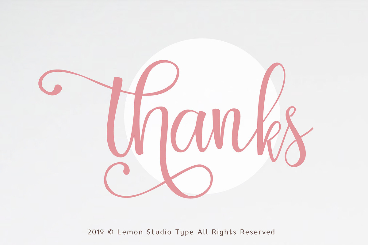 Chathaleya - Modern Script, a Script Font by Lemon Studio Type (Photo 6 of 6)