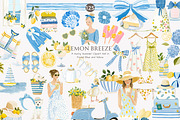 lemon clipart summer fashion clipart, a Decorative Illustration by Patishop Art (Thumbnail 1 of 10)