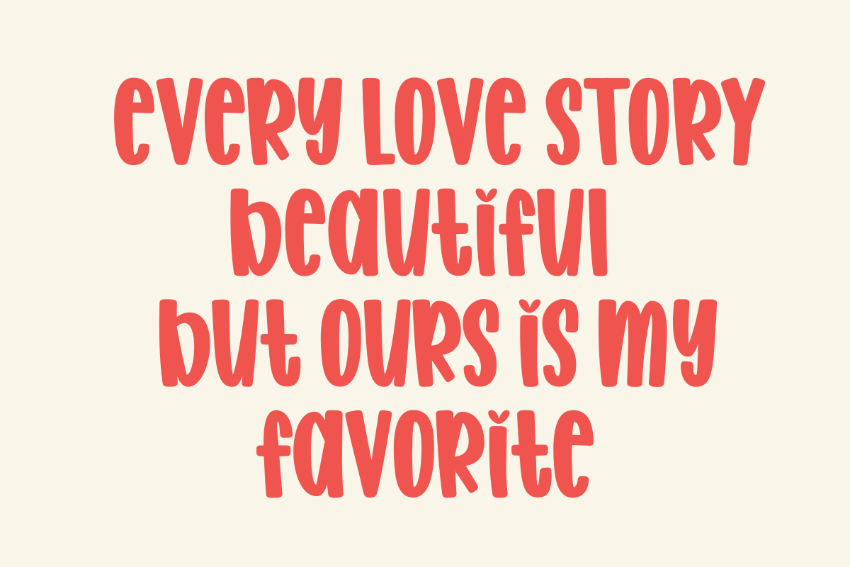 Romantic Holidays - Cute Chunky Font, a Handwritten Font by SaktiAvellin (Photo 4 of 10)