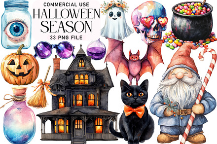 Halloween Season Clipart Bundle