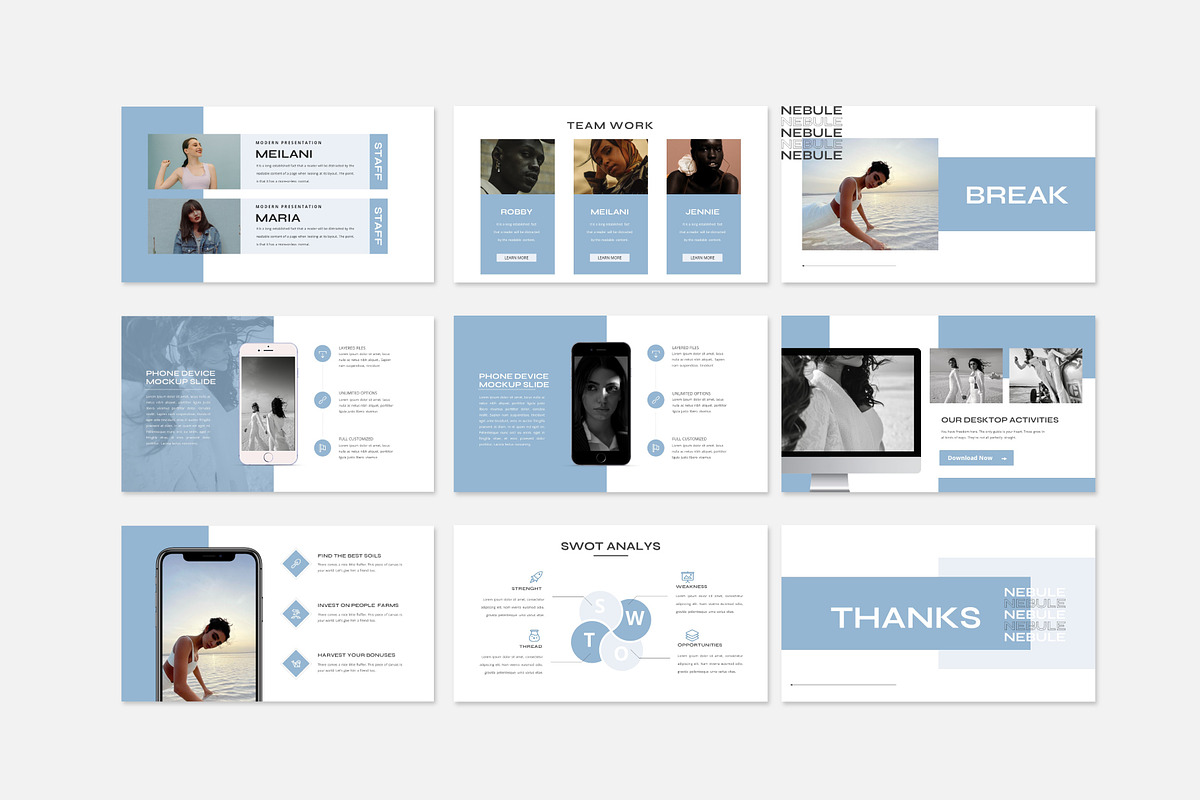 Nebule Google Slides Template, a Presentation Template by Fortyone