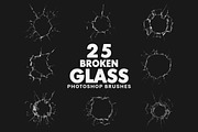 25 Broken Glass Brushes, a Brush Add-On by AB-TheDesigner (Thumbnail 1 of 5)