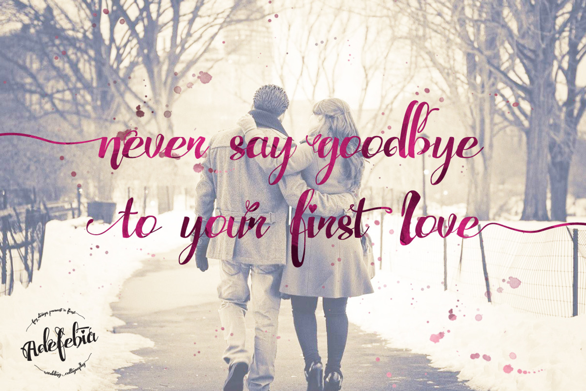 Adefebia Wedding Script Font preview 5