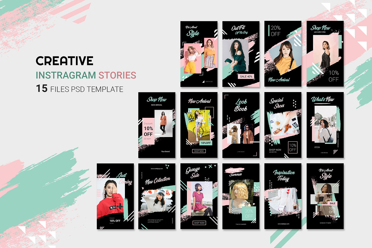 Instagram Templates Bundle 95% OFF, a Social Media Template by UICreative (Photo 6 of 21)