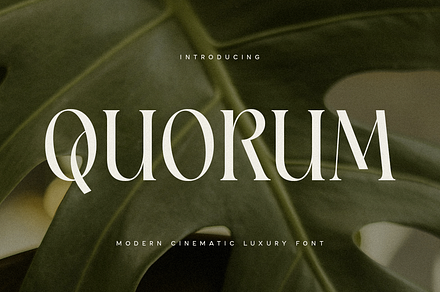 Quorum - Cinematic Luxury Font