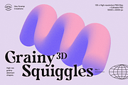 Grainy Gradient 3D Squiggles, an Object Graphic by Hey_Scamp (Thumbnail 1 of 9)
