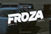 Froza - racing Display Font