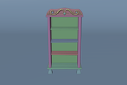 3D Medieval Wooden Shelf, a Furniture 3D Model by Dudukbersama (Thumbnail 2 of 2)