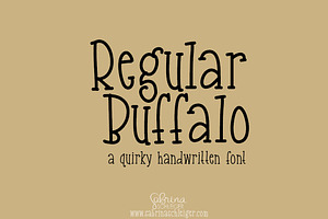 Buffalo- Font Family