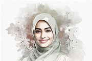 Watercolor Photo Effect Template, an Action Add-On by Photoshop Action (Thumbnail 12 of 18)