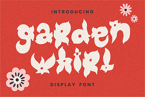 Garden Whirl - Display Font, a Font by PutraCetol Studio