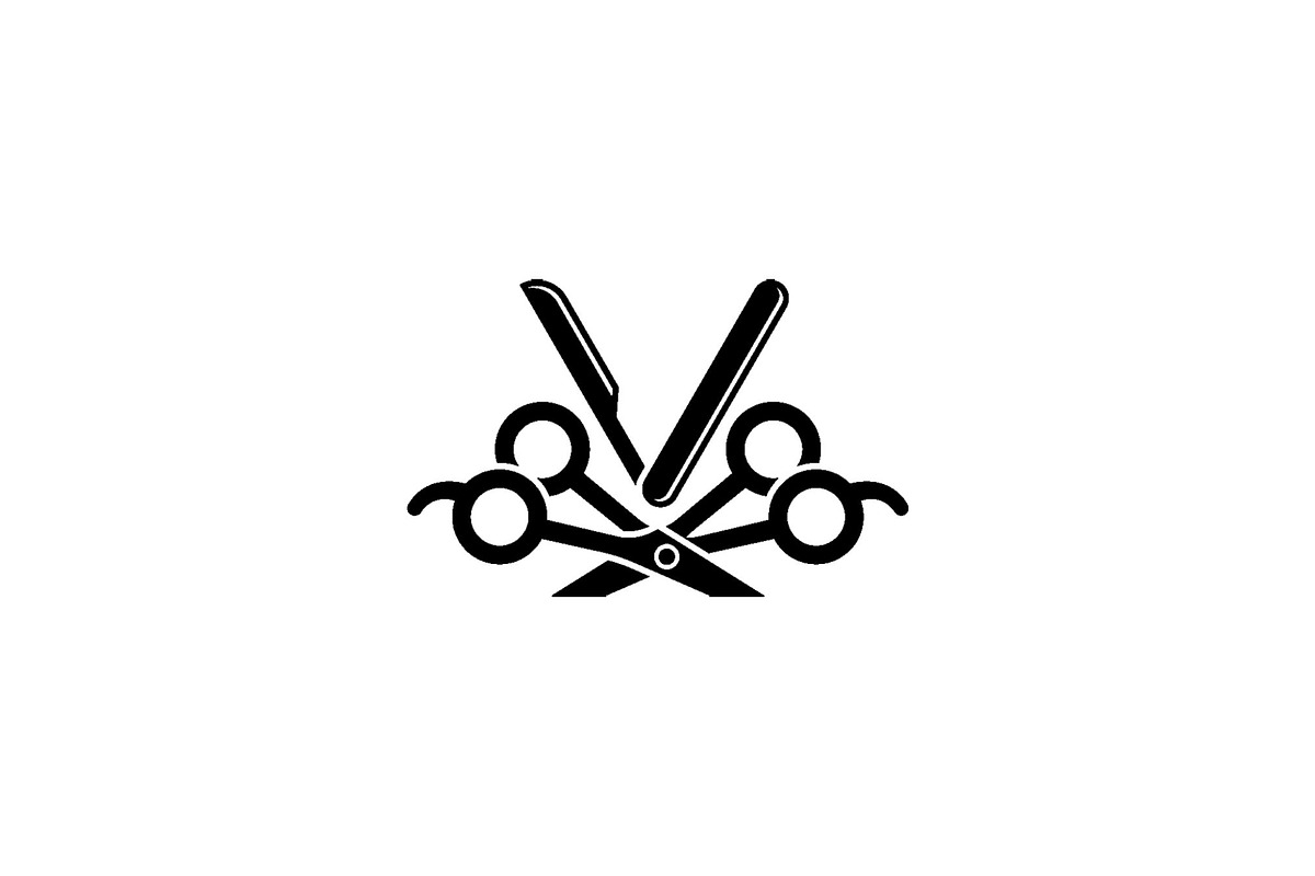 Minimalist Scissors and Razor Logo, a Branding & Logo Template by Luxury Logos (Photo 3 of 4)