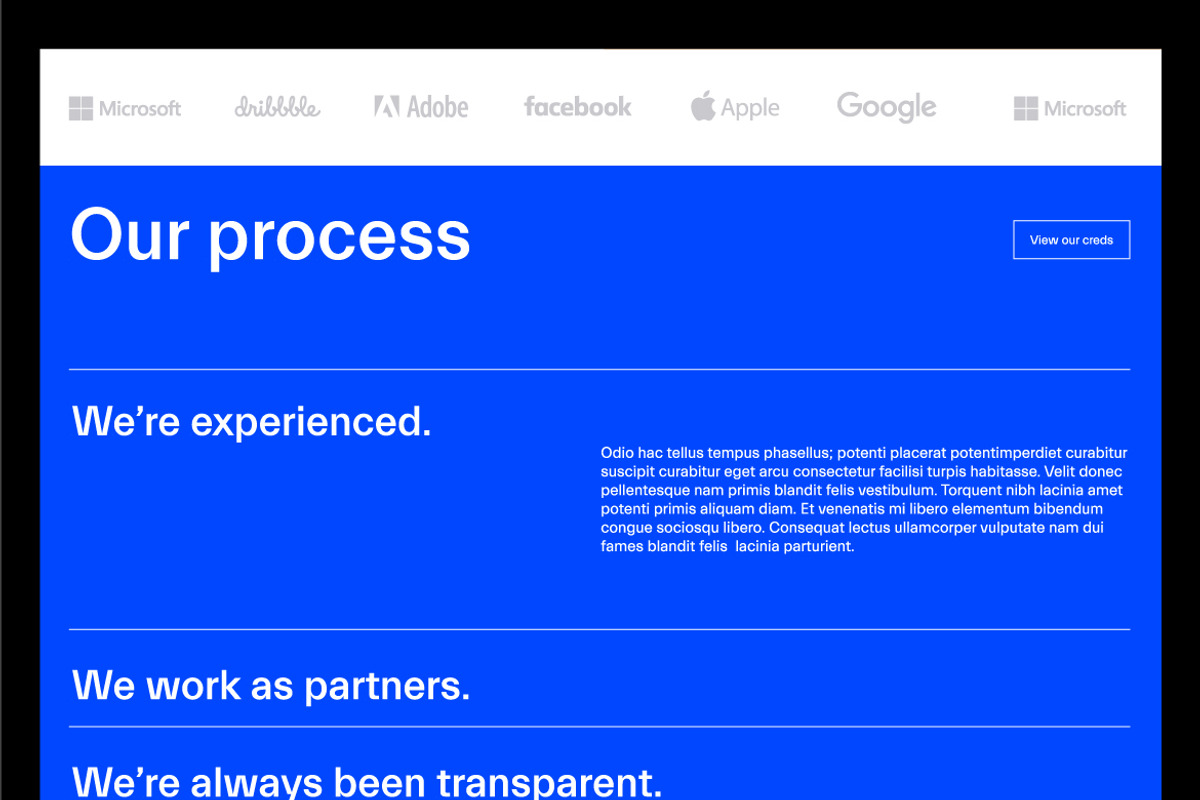 Minimal Design Agency Template, an UI Kit Template by dumitrasconiu.design (Photo 3 of 5)
