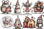 Christmas Whimsical Clipart, an Illustration by OK Design (Thumbnail 6 of 6)