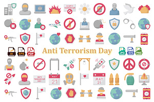 Anti Terrorism Icons Pack, an Icon by Vector Portal