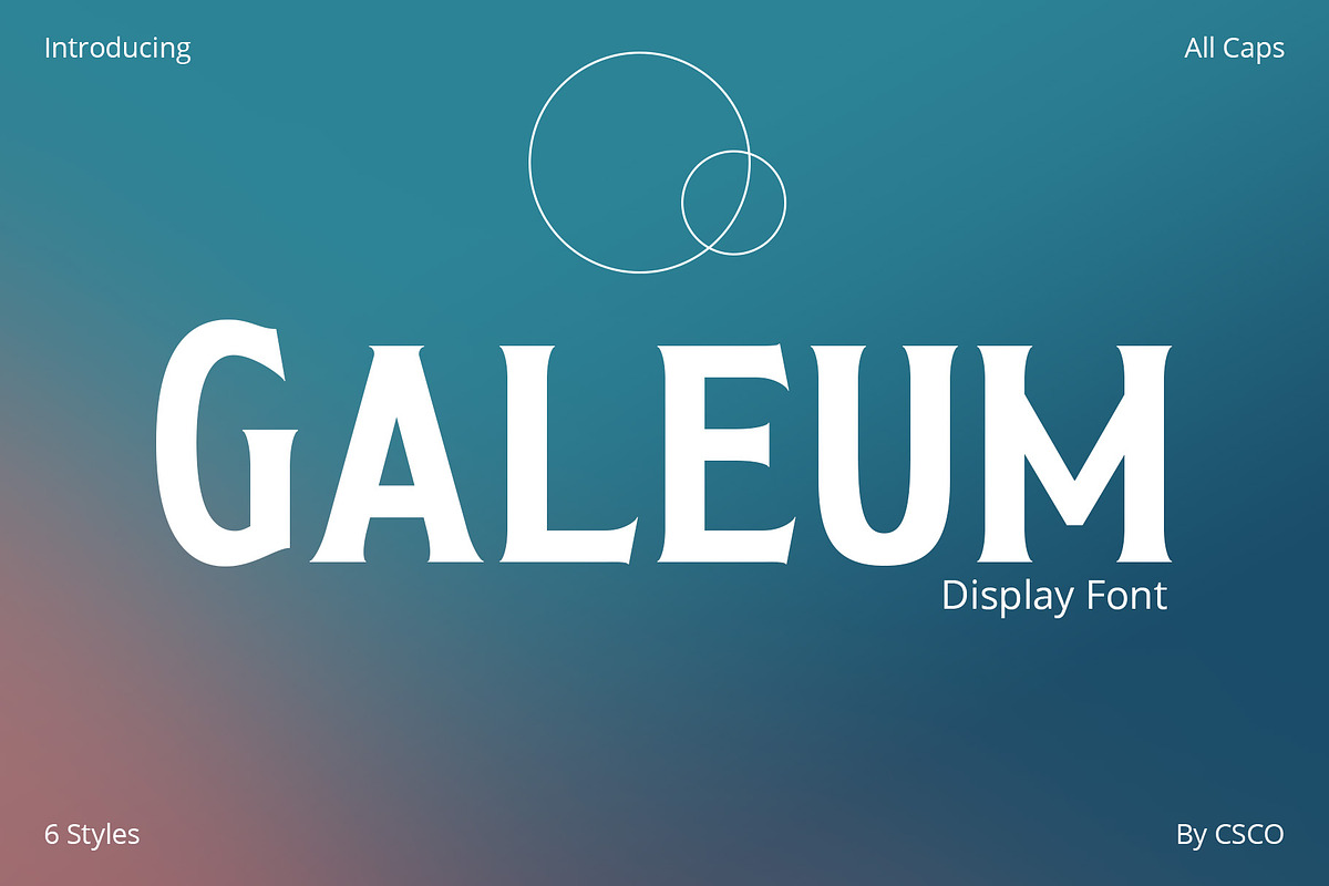 Galeum – Display Serif, a Serif Font by Craft Supply Co. (Photo 1 of 8)