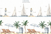 Cruise Watercolor collection, an Illustration by Marina Ermakova (Thumbnail 8 of 11)