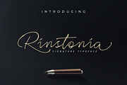 Rinstonia Signature, a Script Font by Typia Nesia (Thumbnail 1 of 9)