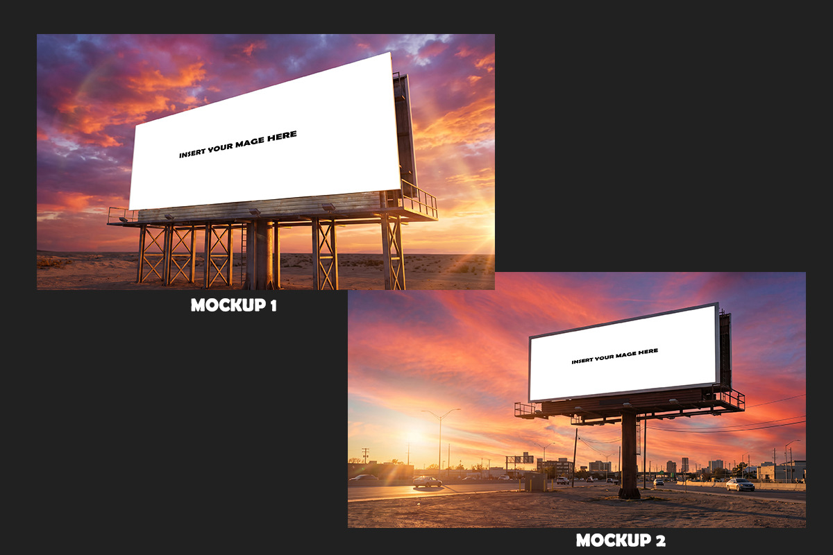 2 Large Outdoor Billboard Mockup PSD, an Advertising Mockup by 3d_model_tifotizi (Photo 2 of 2)