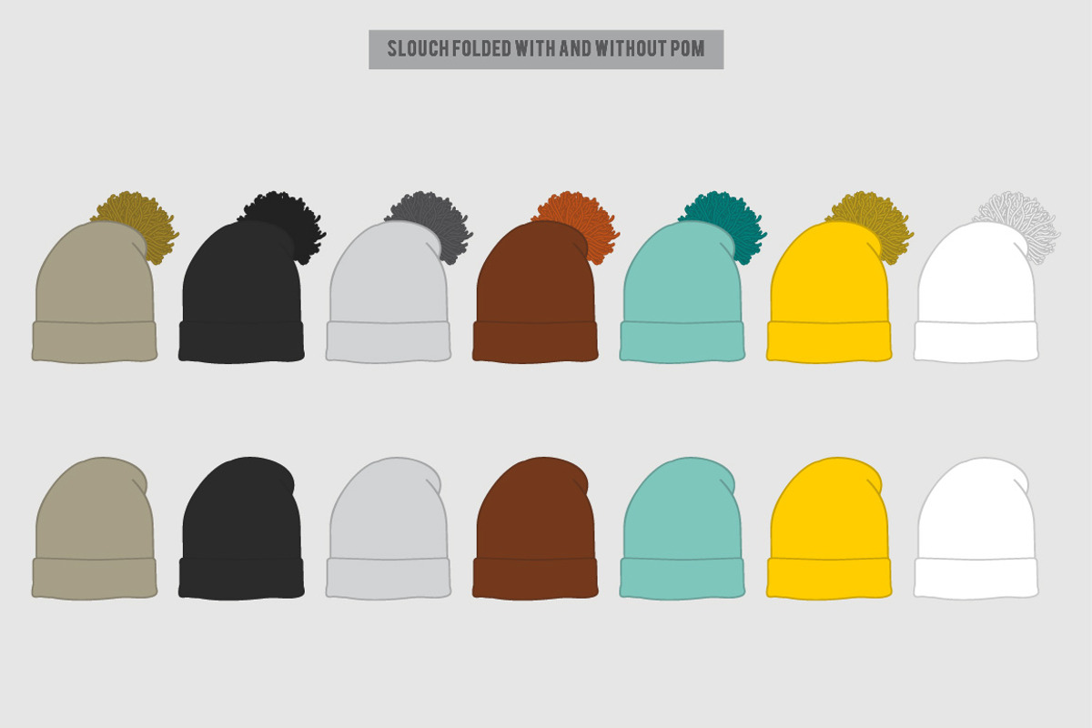 Hat Template - Beanies, a Hat Mockup by Template Haven (Photo 4 of 12)