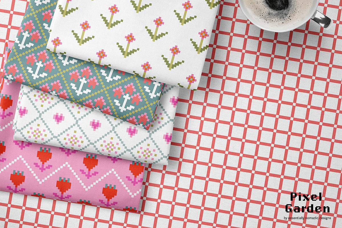Modern Pixel Geometric Patterns, a Pattern Graphic by Essentially Nomadic (Photo 10 of 10)