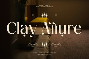 Clay Allure Modern Elegance Font