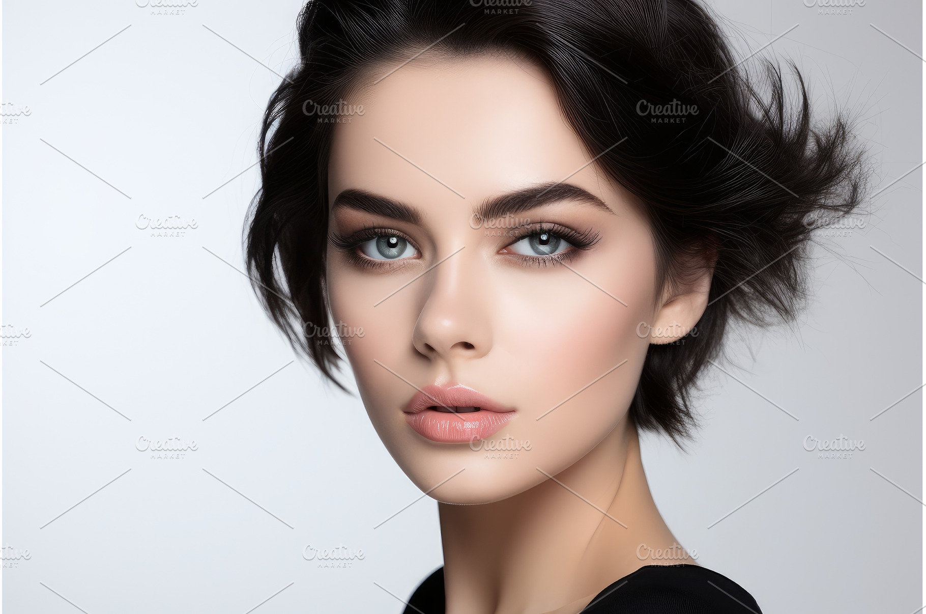 Portrait of beautiful young woman, a Beauty & Fashion Photo by Ylivdesign