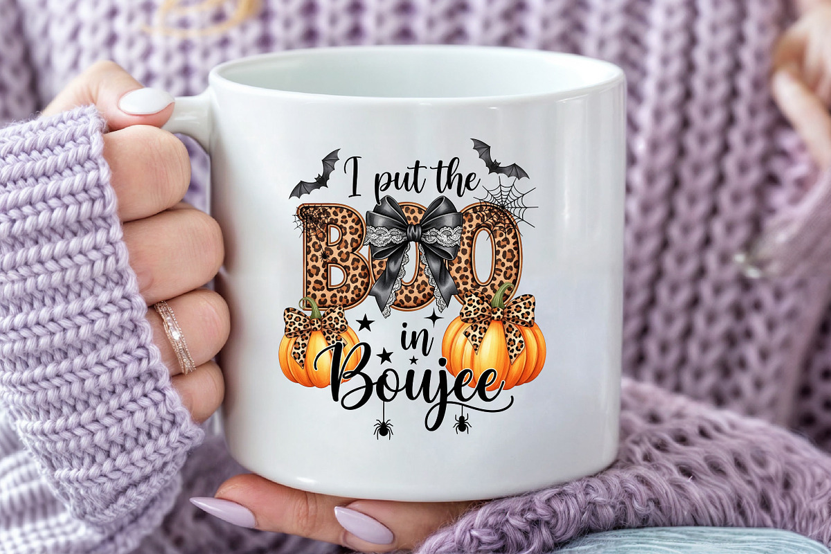 I Put The Boo in Boujee Halloween PN, an Illustration by DreamArtGraphic (Photo 2 of 4)