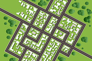 Set of maps of the city, a Background Graphic by AlexZeL (Thumbnail 3 of 5)