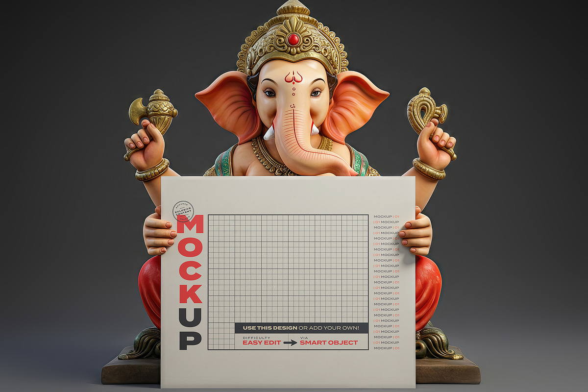 Ganesha Poster Mockups, a Mockup by Luuqas Design (Photo 2 of 6)