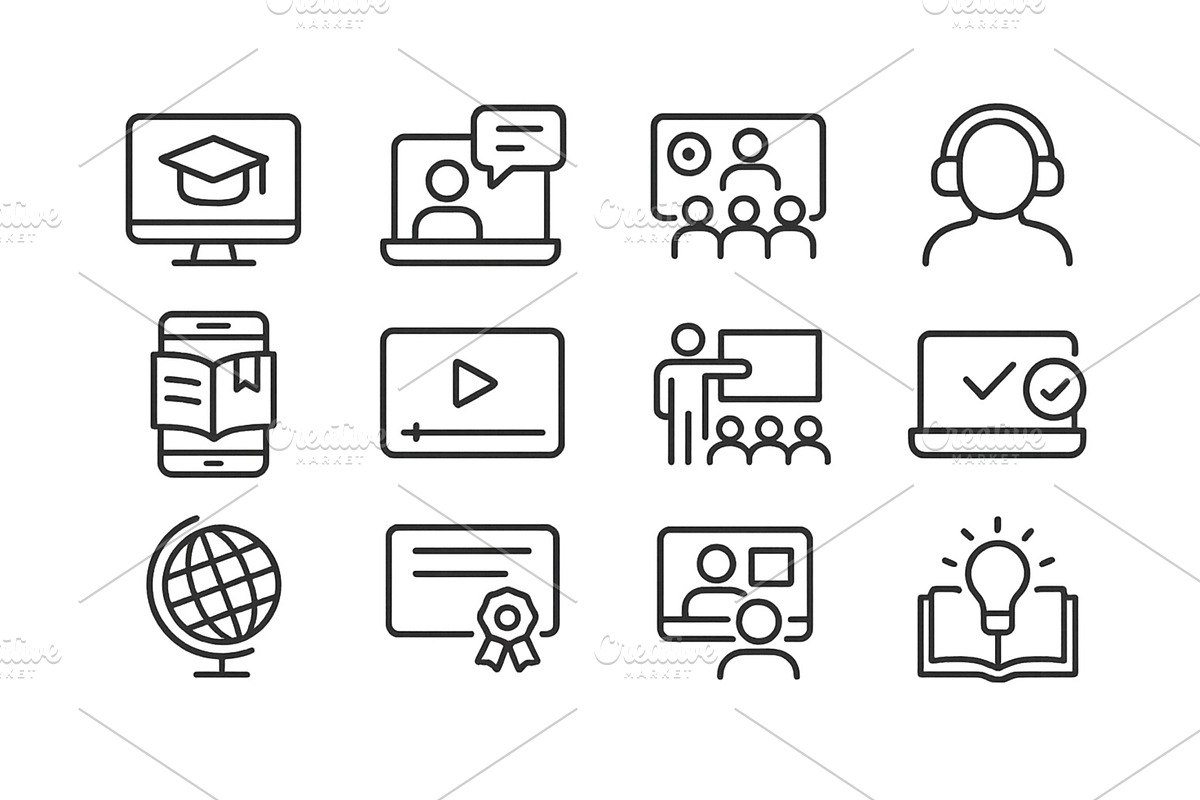 Vector illustration of online, an Education Illustration by ZinetroN