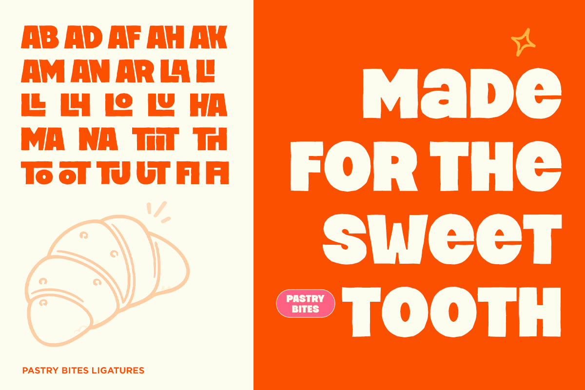 Pastry Bites - Bold Handwritten Font, a Sans Serif Font by Say Studio (Photo 9 of 10)