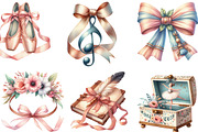 Watercolor Ballet Whisper Clipart, an Illustration by Designking (Thumbnail 3 of 4)
