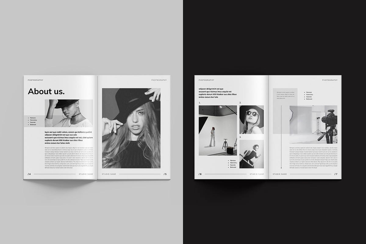Photography Portfolio Template, a Brochure Template by StyleArt (Photo 5 of 15)