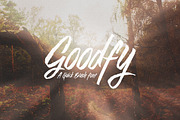 Goodfy - A Rush Handwritten Font, a Script Font by dexsarharryfonts (Thumbnail 1 of 5)