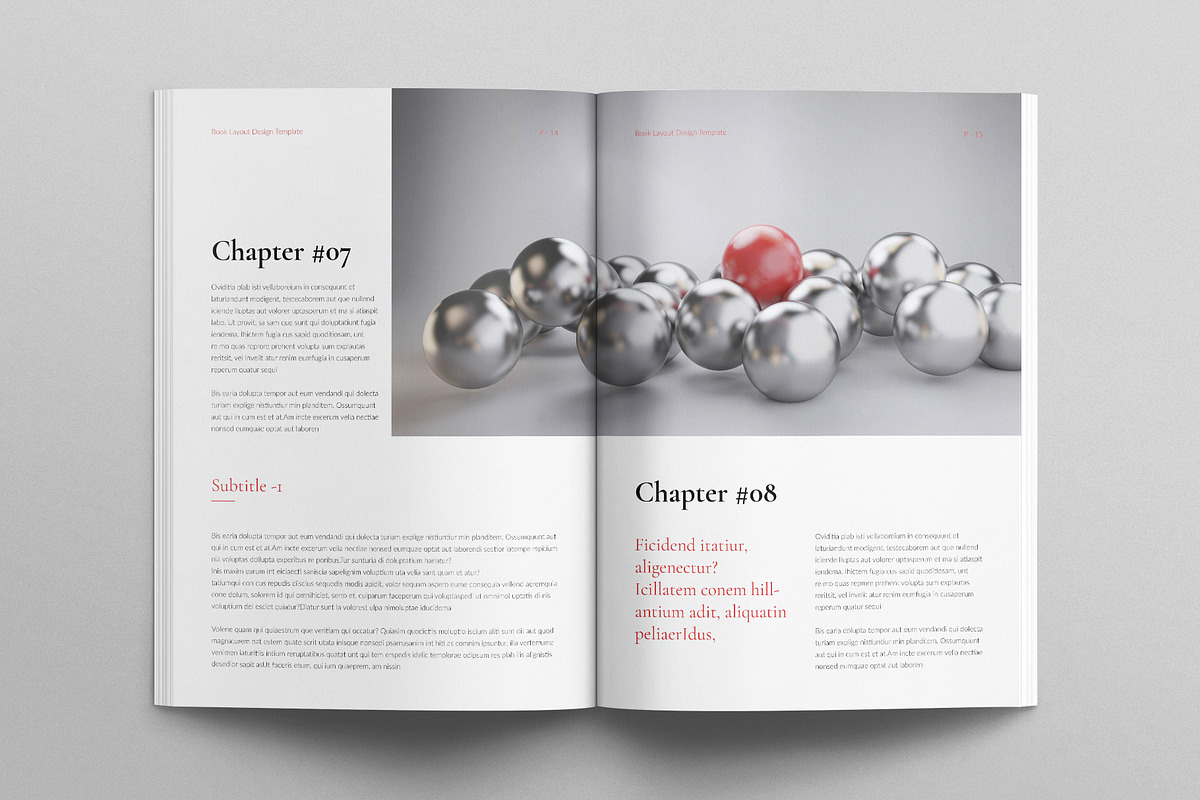 Book Layout Design Template, a Magazine Template by E-Type (Photo 6 of 7)