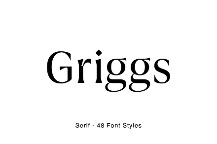 Griggs Serif, a Serif Font by Seniors