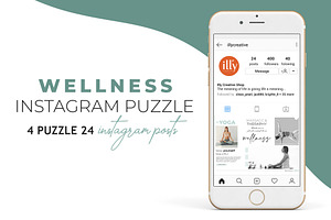 Instagram Puzzle Templates Wellness