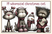 Whimsical christmas cat, an Illustration by cherrydesign (Thumbnail 3 of 3)