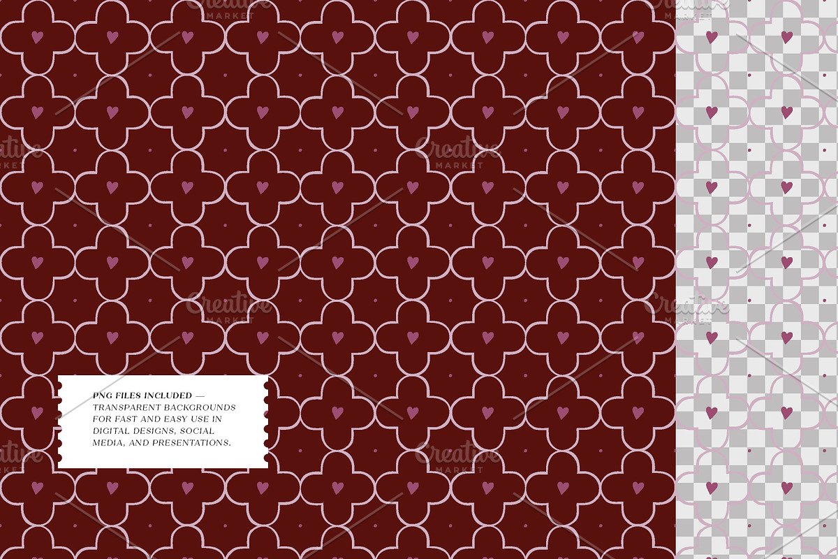 Love Notes. Seamless Vector Patterns, a Pattern Graphic by oxygen_8 (Photo 3 of 10)