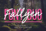 Fallyen Font Duo Signature Sans, a Script Font by Maulana Creative (Thumbnail 1 of 7)