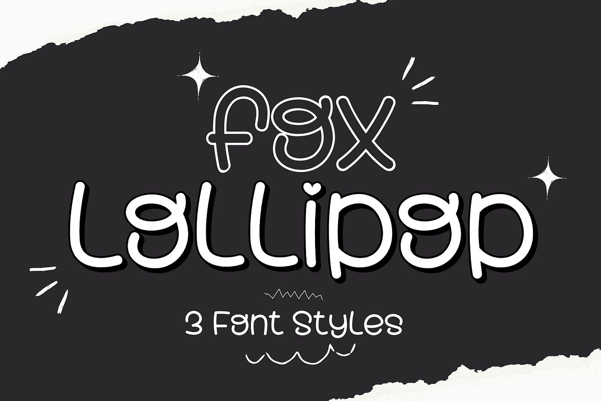 Fox Lollipop 3 Font Styles, a Handwritten Font by Fox7 By Rattana (Photo 1 of 12)