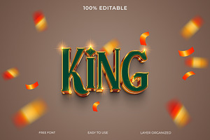 Golden King PSD Text Style Effect