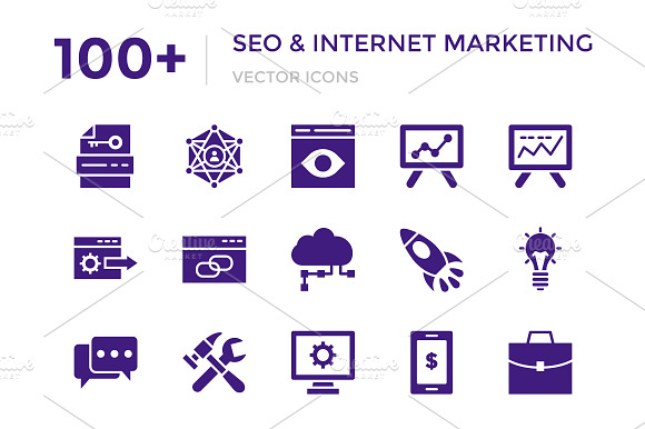 100 Seo And Internet Marketing Icon