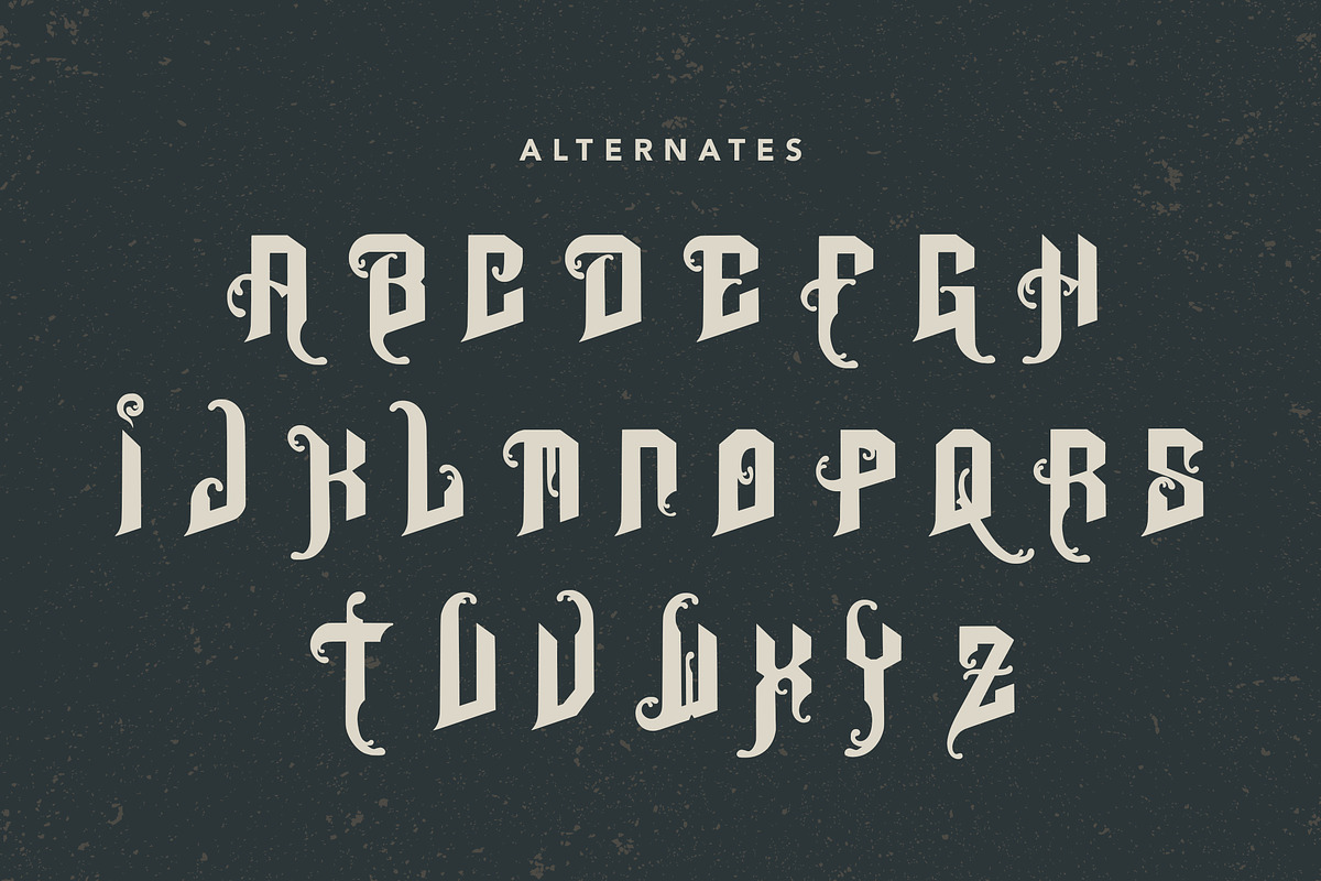 Montana Belluci, a Blackletter Font by HATFSTUDIO (Photo 8 of 8)