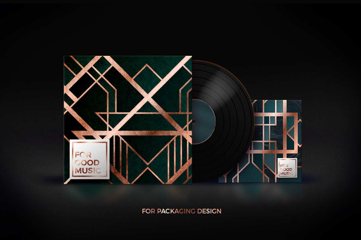 Art Deco Backgrounds, a Texture Graphic by Olga Ryzychenko (Photo 2 of 7)